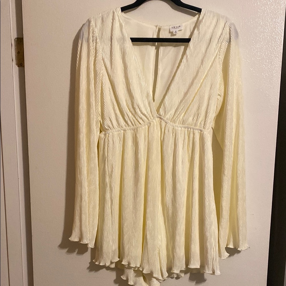 Off White Long sleeve Romper